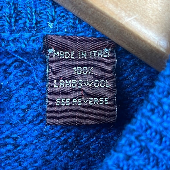 Nordstrom Vintage Men’s XXL 2XL Lambswool Sweater Crewneck Made in Italy - Picture 4 of 8